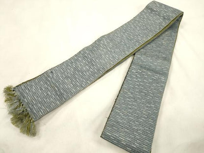 平和屋着物●男性　両面　角帯　霞文　正絹　逸品　CABM0552dy