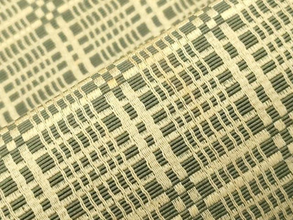 平和屋着物●男性　本場筑前博多織　角帯　幾何学文　正絹　逸品　CABM0554dy