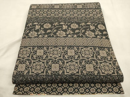 平和屋着物●両面　全通柄袋帯　更紗文　正絹　逸品　CABM0556dy