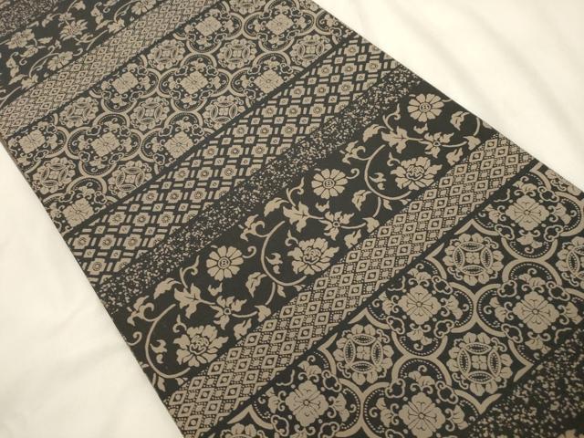 平和屋着物●両面　全通柄袋帯　更紗文　正絹　逸品　CABM0556dy