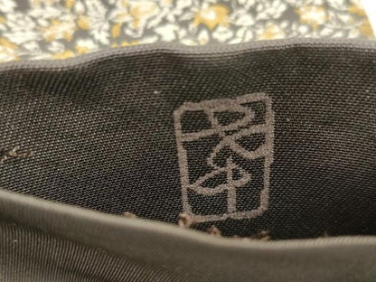 平和屋着物●西陣の名門　加納幸謹製　六通柄袋帯　草花文　金糸　正絹　逸品　CABM0561dy