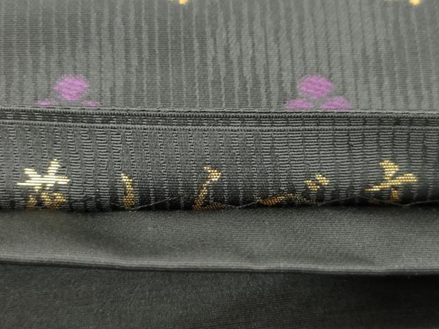 平和屋着物●西陣織　陰山織物謹製　箔屋清兵衛　六通柄袋帯　草木染　花しらべ文　正絹　逸品　CABM0562dy