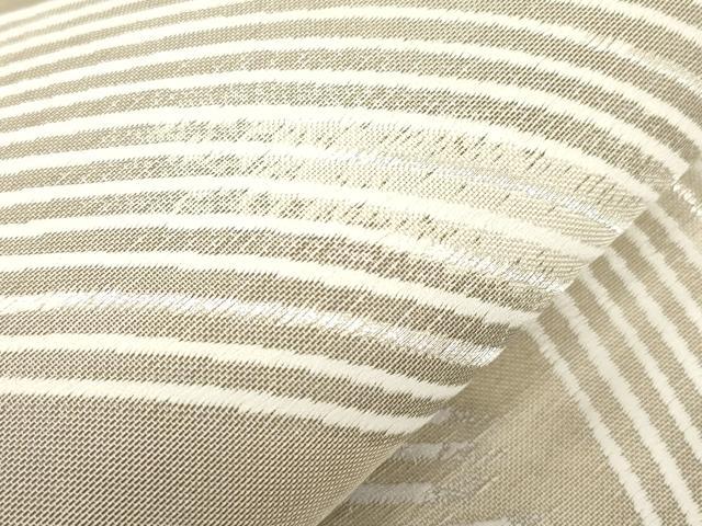 平和屋着物●六通柄袋帯　抽象文　金銀糸　正絹　逸品　CABM0566dy