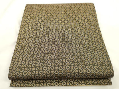平和屋着物●紋屋井関　御寮織　両面　六通柄袋帯　草花文　金糸　正絹　逸品　CABM0571dy