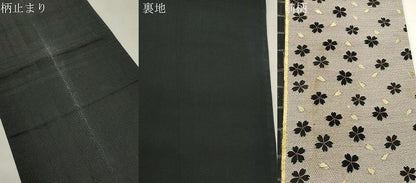平和屋着物●六通柄袋帯　モール　輪奈織　雪輪　源氏香　舞桜文　金糸　正絹　逸品　CABM0586dy
