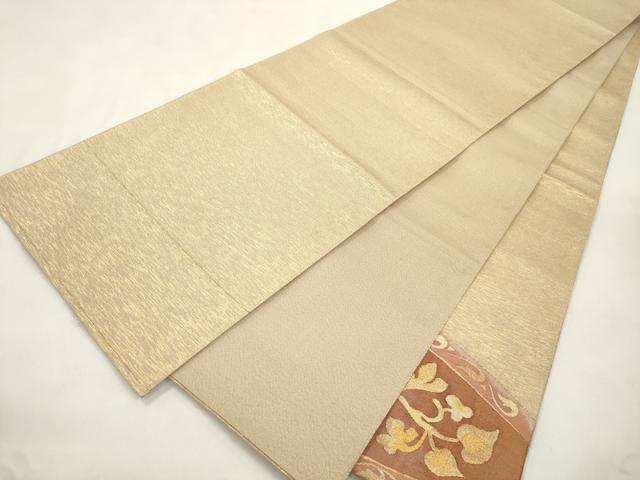 平和屋着物●太鼓柄袋帯　鳥丸文　金糸　正絹　逸品　CABM0587dy