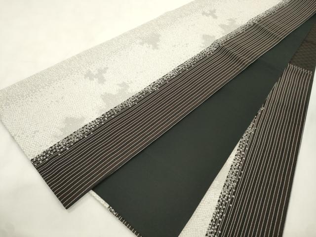平和屋着物●六通柄袋帯　鹿の子文　正絹　逸品　CABM0588dy