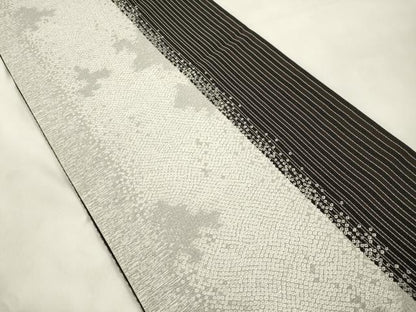 平和屋着物●六通柄袋帯　鹿の子文　正絹　逸品　CABM0588dy