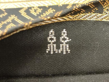 平和屋着物●西陣　紫幸織　六通柄　本袋帯　瓦燈綺譜集　金糸　正絹　逸品　CABM0593dy