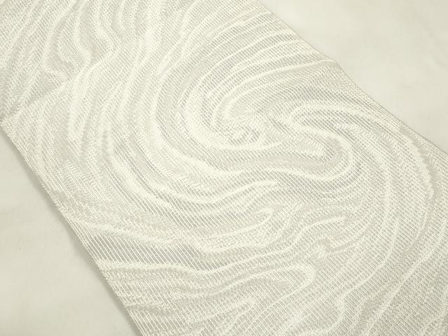 平和屋着物●八寸名古屋帯　流水文　正絹　逸品　CABM0596dy
