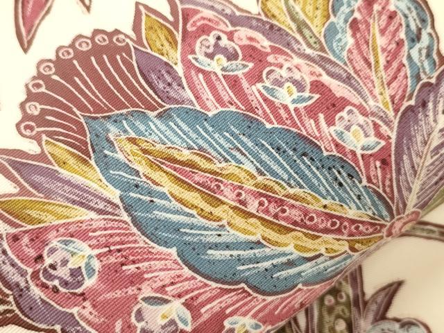 平和屋着物●塩瀬　九寸名古屋帯　作家物　更紗文　正絹　逸品　CABM0600dy
