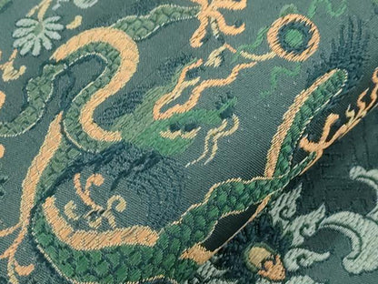 平和屋着物●アンティーク　大正ロマン　九寸名古屋帯　竜　正絹　逸品　CABM0602dy