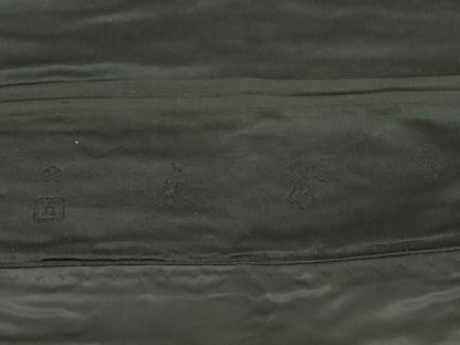 平和屋着物●アンティーク　大正ロマン　九寸名古屋帯　刺繍　エンゼルフィッシュ　黒地　金彩　正絹　逸品　CABM0611dy