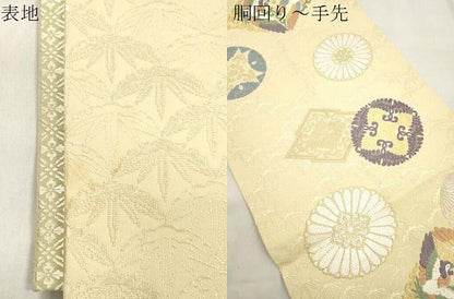 平和屋着物●両面　全通柄袋帯　総通唐織　芳彩美術織物謹製　万葉集　金銀糸　正絹　逸品　CABM0634dy