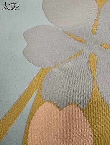 平和屋着物●世界的人形師　辻村寿三郎　ジュサブロー　六通柄袋帯　舞花文　正絹　逸品　CABM0651dy
