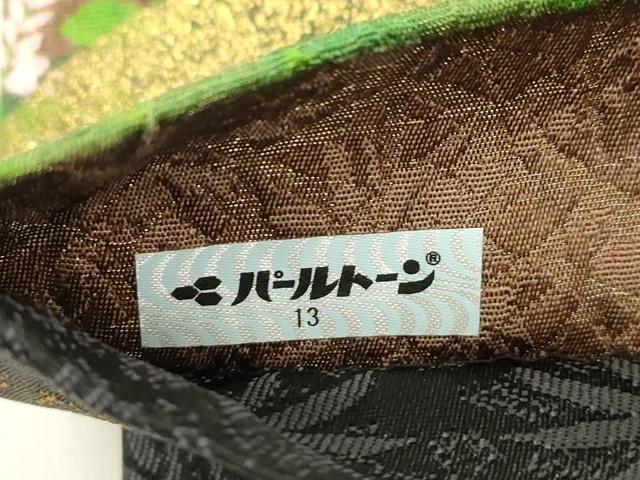 平和屋着物●全通柄袋帯　草花文　金通し地　正絹　逸品　CABM0652dy