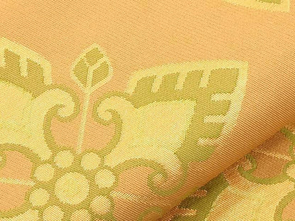 平和屋着物●織物一筋名門　織悦　全通柄　本袋帯　幾何学花文　金彩　正絹　逸品　CABM0669dy