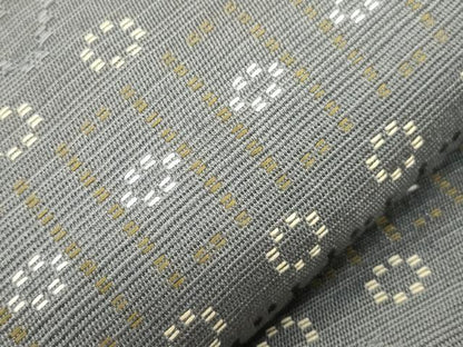 平和屋着物●太鼓柄袋帯　花織　幾何学文　正絹　逸品　CABM0723d