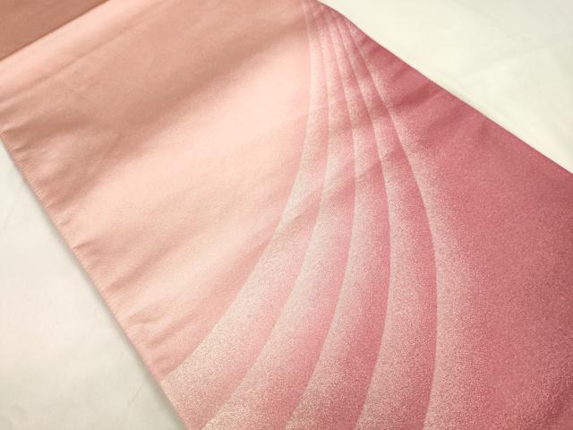 平和屋着物●染色作家　斉藤三才　太鼓柄袋帯　幾何学文　正絹　逸品　CABM0734dy