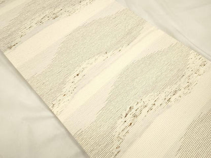 平和屋着物●六通柄袋帯　ぜんまい紬　霞文　正絹　逸品　CABM0738dy