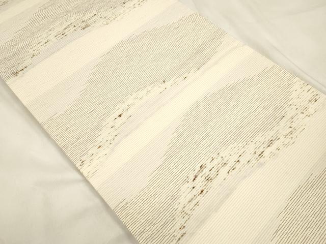 平和屋着物●六通柄袋帯　ぜんまい紬　霞文　正絹　逸品　CABM0738dy