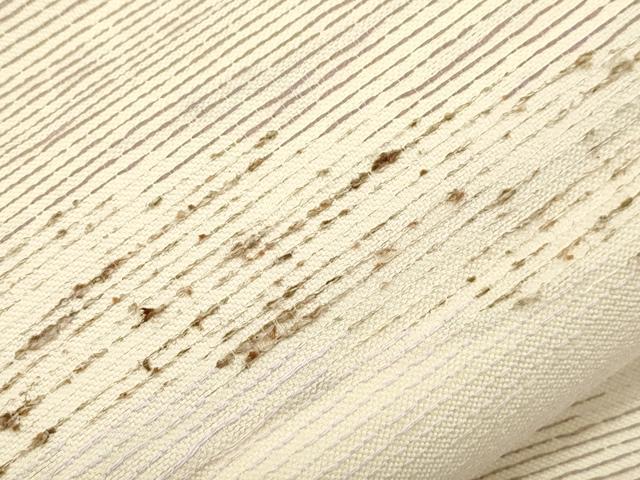 平和屋着物●六通柄袋帯　ぜんまい紬　霞文　正絹　逸品　CABM0738dy