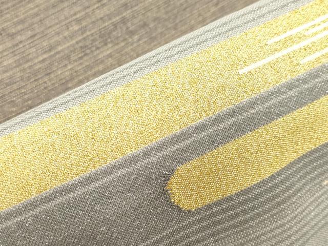 平和屋着物●爪掻き本綴れ　八寸名古屋帯　エ霞文　金銀糸　正絹　逸品　未使用　CABM0786dy