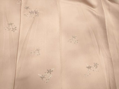 平和屋着物■訪問着　刺繍　枝花文　暈し染め　銀糸　正絹　逸品　CABM0809oy
