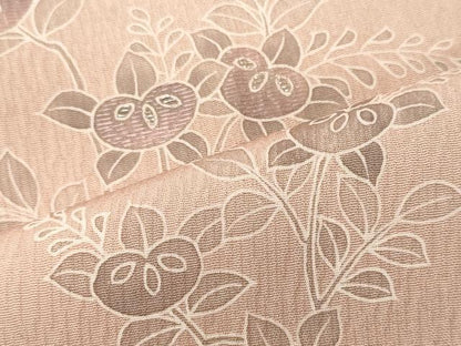 平和屋着物■訪問着　刺繍　枝花文　暈し染め　銀糸　正絹　逸品　CABM0809oy