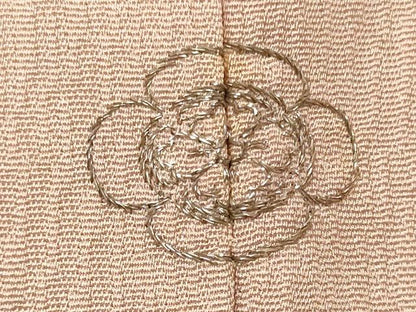 平和屋着物■訪問着　刺繍　枝花文　暈し染め　銀糸　正絹　逸品　CABM0809oy