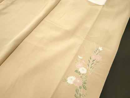 平和屋着物■豪華色留袖　駒刺繍　貝桶花松文　暈し染め　金彩　正絹　逸品　CABM0821oy