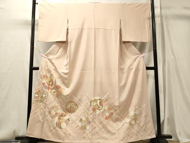 平和屋着物■豪華色留袖　鳳凰花丸文　金銀彩　正絹　逸品　CABM0823oy