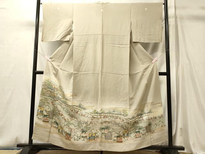 平和屋着物■豪華色留袖　人物風景文　暈し染め　金彩　ますいわ屋扱い　正絹　逸品　CABM0824oy