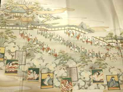 平和屋着物■豪華色留袖　人物風景文　暈し染め　金彩　ますいわ屋扱い　正絹　逸品　CABM0824oy
