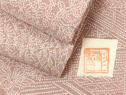平和屋着物■江戸小紋　作家物　風景草花文　正絹　逸品　未使用　CABM0826oy