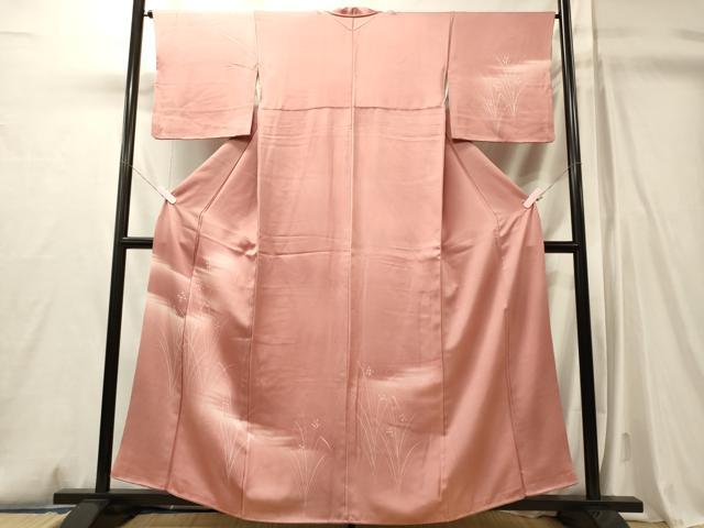 平和屋着物■訪問着　草葉文　暈し染め　正絹　逸品　CABM0830oy