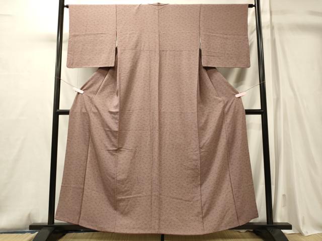 平和屋着物■江戸小紋　花唐草文　正絹　逸品　CABM0832oy