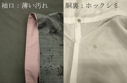 平和屋着物■本場大島紬　7マルキ　草花文　正絹　逸品　CABM0838oy
