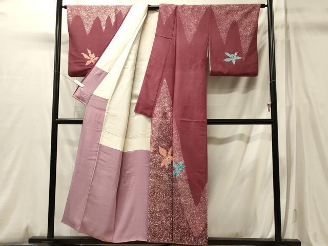 平和屋着物■訪問着　作家物　舞花文　正絹　逸品　CABM0850oy