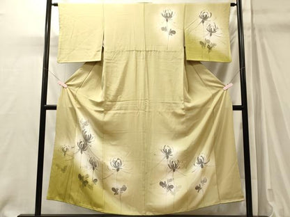 平和屋着物■訪問着　手描き　乱菊　暈し染め　正絹　逸品　CABM0899oy