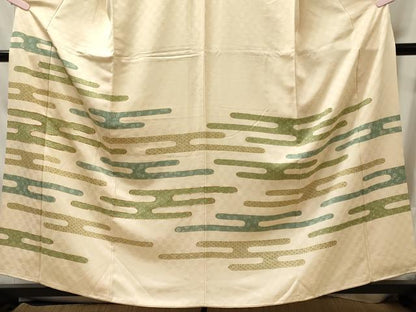 平和屋着物■訪問着　総刺繍　エ霞吉祥文　金彩　正絹　逸品　CABM0901oy