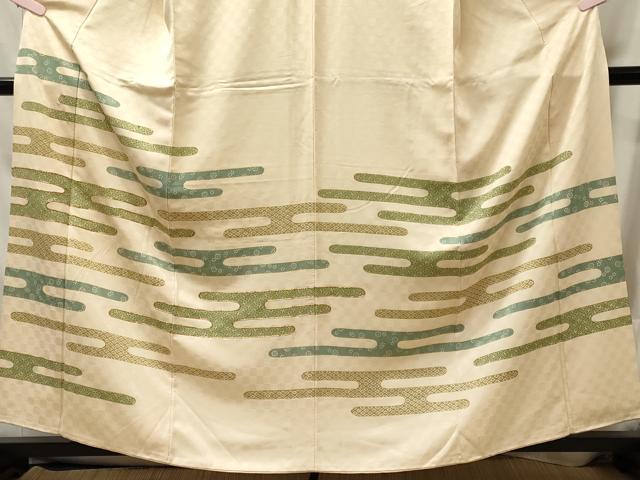 平和屋着物■訪問着　総刺繍　エ霞吉祥文　金彩　正絹　逸品　CABM0901oy