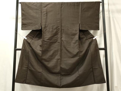 平和屋着物■男性　紬　格子柄　正絹　逸品　CABM0902oy