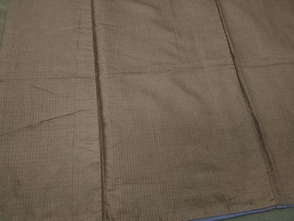 平和屋着物■男性　紬　格子柄　正絹　逸品　CABM0902oy