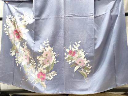 平和屋着物■訪問着　手描き　枝花文　暈し染め　正絹　逸品　CABM0904oy