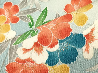 平和屋着物■上質な小紋　枝花文　暈し染め　金彩　正絹　逸品　CABM0907oy