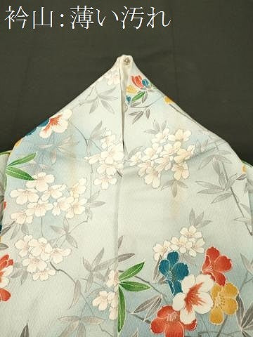 平和屋着物■上質な小紋　枝花文　暈し染め　金彩　正絹　逸品　CABM0907oy