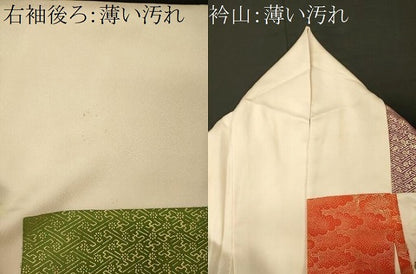 平和屋着物■訪問着　吉祥草花文　正絹　逸品　CABM0922oy