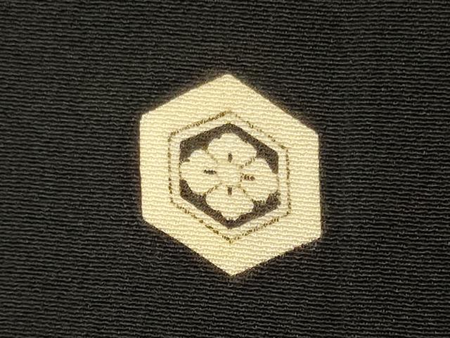平和屋着物■豪華黒留袖　刺繍　扇面飛鶴花文　金彩　正絹　逸品　CABM0923oy