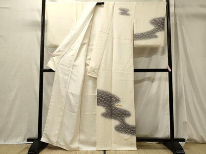平和屋着物■訪問着　雪芝文　暈し染め　金彩　正絹　逸品　CABM0924oy
